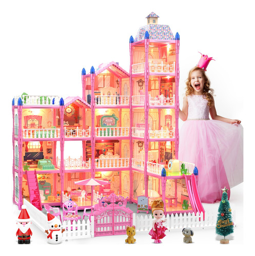 Casa De Muñecas Big Doll House Girl Toys Dream Dollhouse De