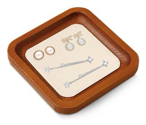 Soporte De Almacenamiento De Bandeja De Joyas 4 Beige