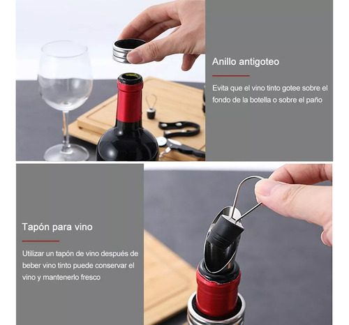 Descorchador Multifuncional Sacacorchos Professional, 5 Piez