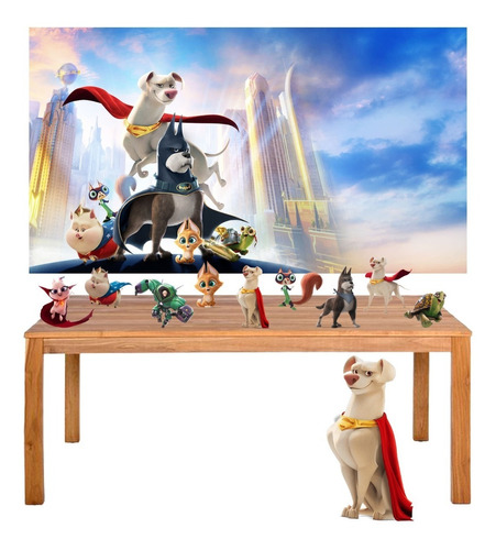 Kit Festa Liga Dos Super-pets Display + Painel 150x100cm