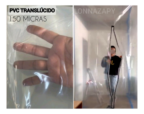 Salva Ambiente Reforma Obra Isolador De Poeira Com Zíper