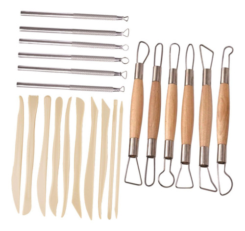Kit De Herramientas Para Esculpir En Arcilla De Doble Cabeza