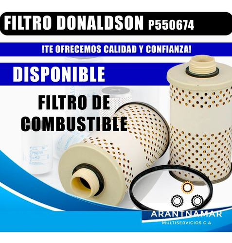 Filtro De Combustible Sep/agua P550674 Donaldson
