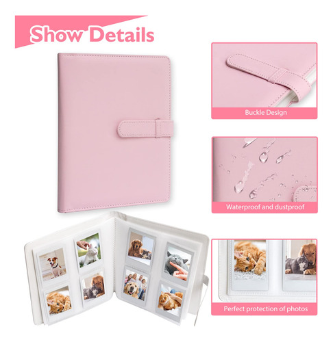Álbum De Fotos Hearoo 256 Bolsillos Para Fujifilm Instax Min