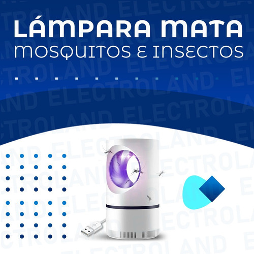 Imagen 2 de 10 de Lampara Mata Insectos Mosquitos Luz Led Uv Usb Killing Lamp
