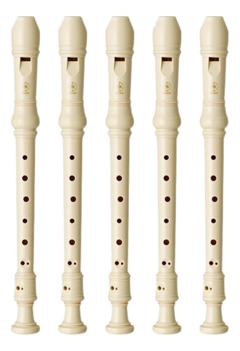 Combo Escolar Flauta Dulce Yamaha Yrs-23 Pack X5