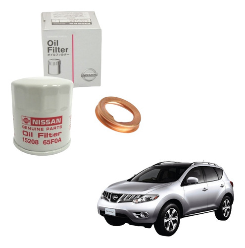 Filtro Aceite Y Golilla Original Nissan Murano (2009-2015).