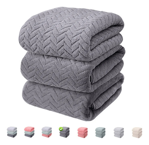 Y 3 Piezas Tuallas Toallas Baño Completo Grande 70×140 Cm