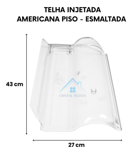 Caixa 40 Americana Esmaltada Piso Vilhena Injetado 43x27cm