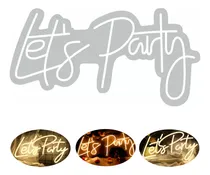 Comprar Letrero De Neón Let's Party, Decorativo Led De Neón Usb