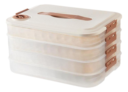 Contenedor De Almacenamiento De Alimentos Con Cuatro Capas