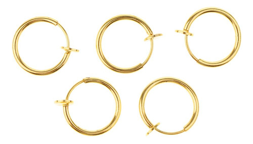 2x5pcs Clip Falso En La Nariz Oreja Septum Labio Ceja Oreja