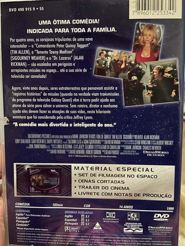 Dvd: Heróis Fora De Órbita C/ Sigourney Weaver Rarrisimo (Usado)