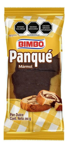 5 Pza Panqué Bimbo Mármol 280 G