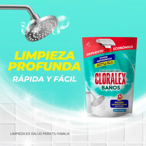 Cloralex Baños Antihongos Pouche Brisa Fresca 450ml