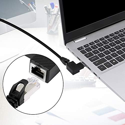 Riieyoca Adaptador Ethernet De 90 Grados, Conector De Red La