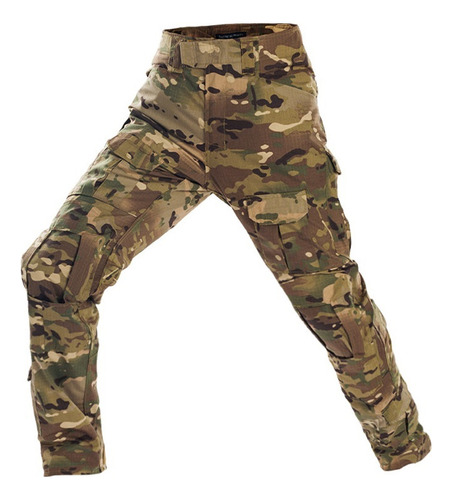 Pantalón Táctico Militar Camuflaje Uso Rudo Bolsas De Ca [u]