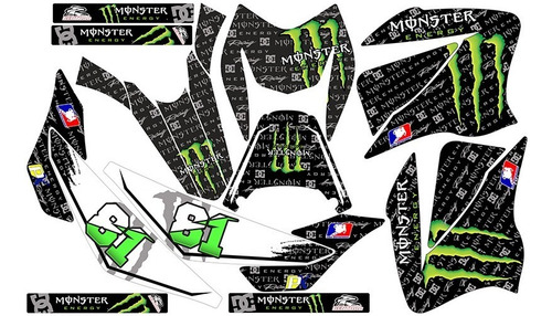 Stickers Para Moto Hero Hunk 160 Mod-164
