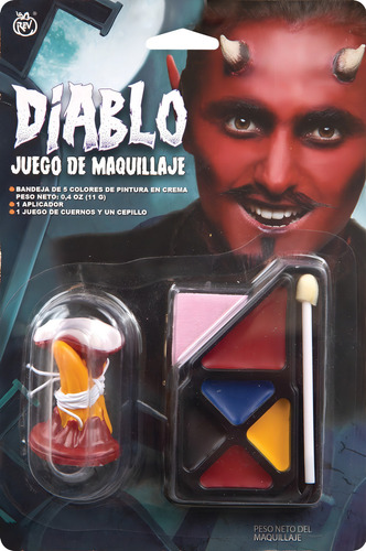 Maquillaje Para Disfraz Diablo Fantasía Accesorios Halloween