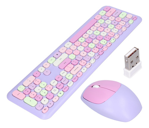 Combinación De Ratón Y Teclado Para Juegos, 2,4 G, Retro, Mu