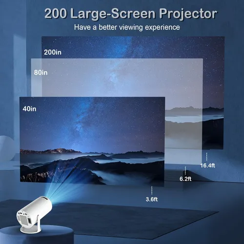Mini Proyector Con Wifi Y Bluetooth, Soporte De 4k 1080p - J