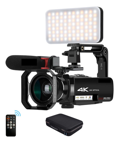 Câmera De Vídeo Profissional Com Filmadora, Zoom Óptico De