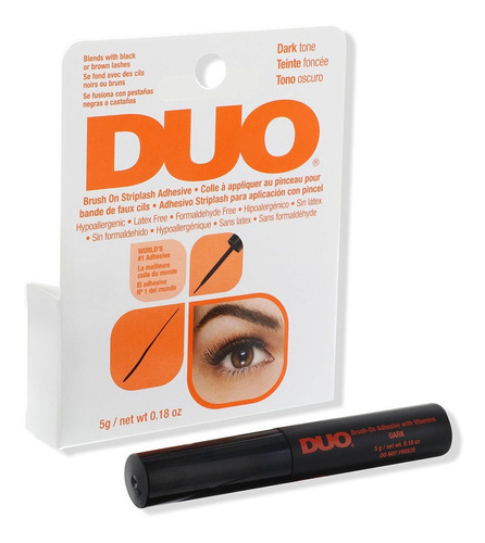 Adhesivo Pegamento Duo Pestañas Postizas Brush On Sin Latex 