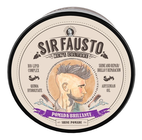 Sir Fausto Men´s Culture Cera Pomada Brillo Reparación 50ml