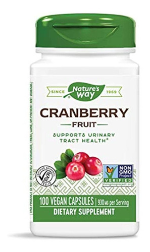 Nature's Way Cranberry Fruit, 465mg, 100 Cápsulas, 12150