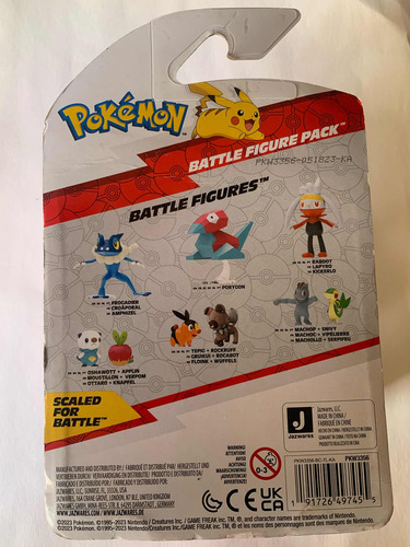 Figura De Accion Pokemon Battle Pack Pikachu & Fuecoco (Usado)