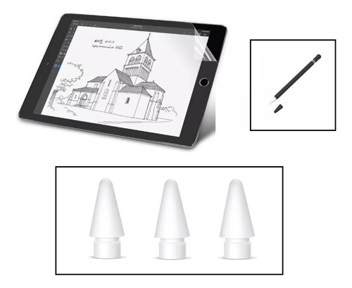Funda Case Para Pencil iPad 10ma Gen 2022 10.9 + Mica + Tips