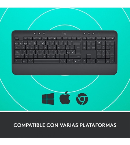 Imagen 5 de 7 de Teclado Wireless Logitech Signature K650 Español Grafito