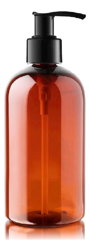 Botella Berlín Ámbar Plástico C/ Dosificador 250ml - 50pz