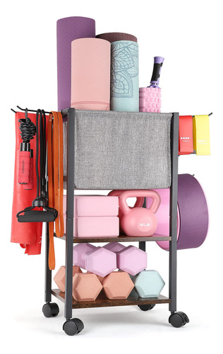 Yoga Mat Storage Rack Home Gym Equipment Workout Equipment S