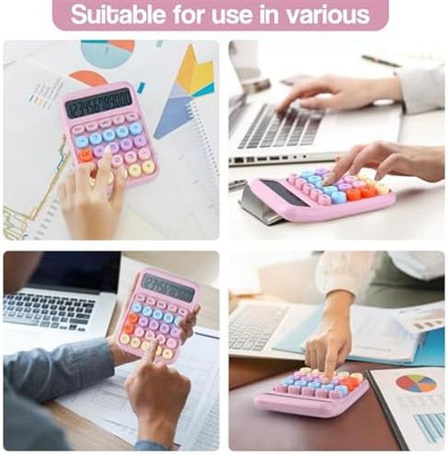 Calculadora De Empuje Mecánico Con Pantalla Lcd Amplia