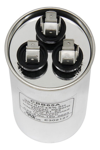 35+5uf Mfd ±5% 370vac 440vac 60hz Cbb65a Condensador De Ar.