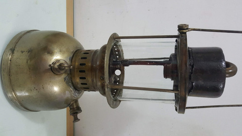 Antiguo Gran Farol Kerosene Sol De Noche Bronce Aurora (Usado)
