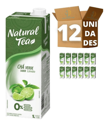 Chá Verde Natural Tea Limão 1l 12 Unidades