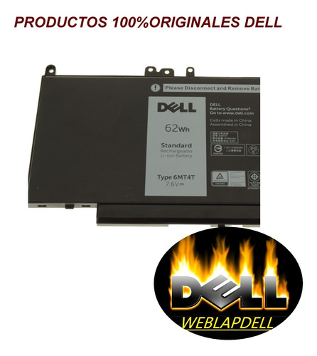 Batería 6mt4t 4 Celdas Compatible Dell E5450, E5550, E5470
