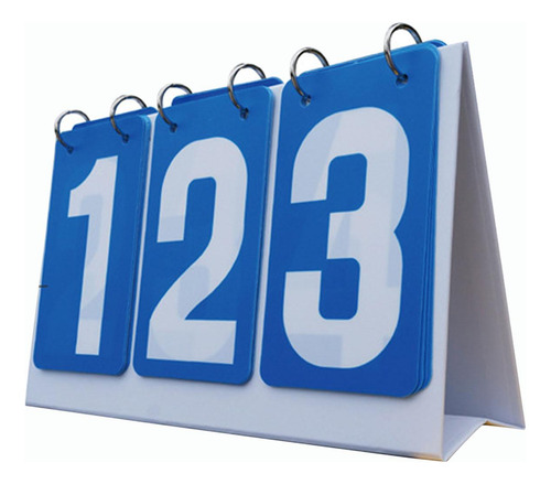 Contador De Puntuación Flip Score Board Ligero Juegos Azul