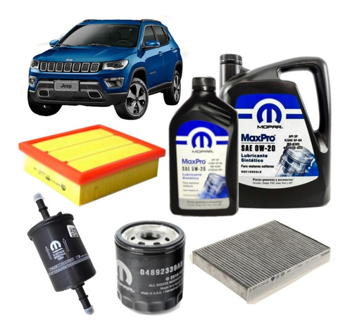 Imagen 1 de 5 de Kit De Filtros Y Aceite Mopar Jeep Compass 2.4 Nafta