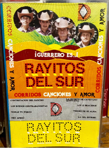 Cassette Original Rayitos Del Sur Corridos Canciones Y Amor.