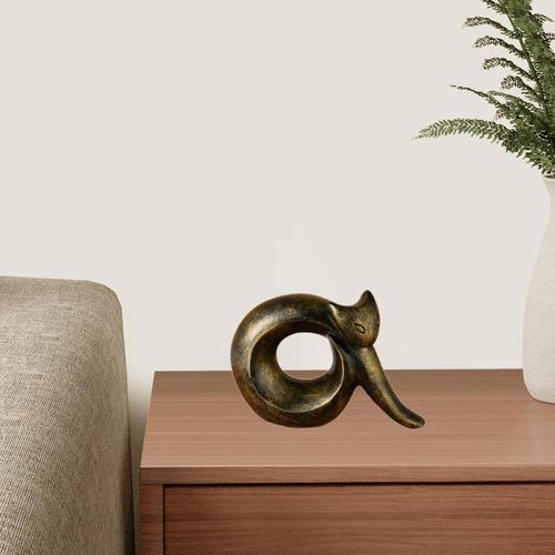 Figura De Gato Abstracta, Estatua De Animales, Estilo A