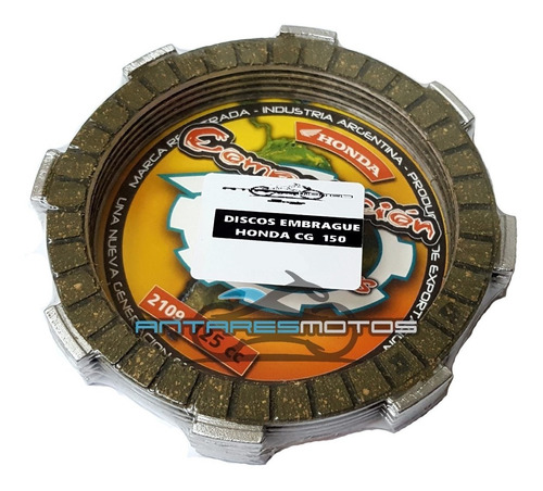 Imagen 1 de 2 de Disco De Embrague Ar Competicion Honda Cg 125 150 Rx 2109