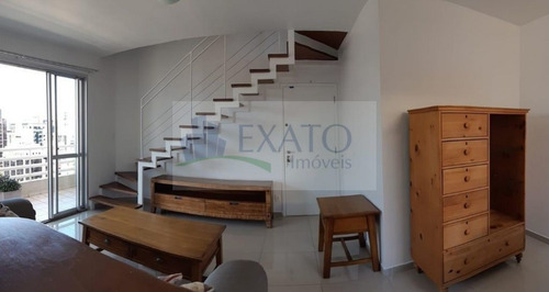 Imagem 4 de 15 de Excelente Apartamento Duplex Totalmente Mobiliado, 2 Suites E 2 Vagas. - Em50913