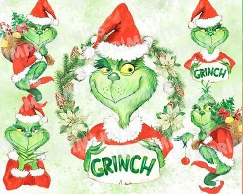 Kit Cliparts Grinch Navidad Imagenes Png Navideños #n127