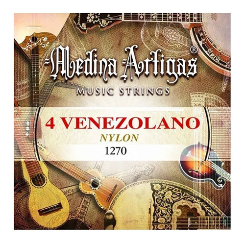 Encordado Cuatro Venezolano Nylon Medina Artigas 1270