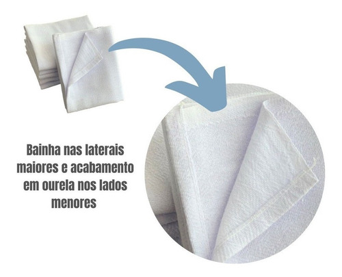Imagem 5 de 7 de Pano De Chão Branco Pé De Galinha Saco 70 X 55 10 Unidades