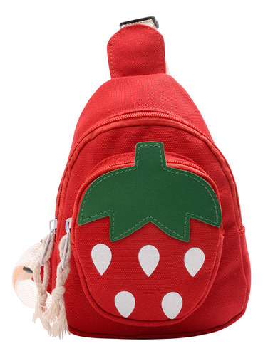 Bolso Bandolera En Cartoon Con Diseño De Fresa Para Niños