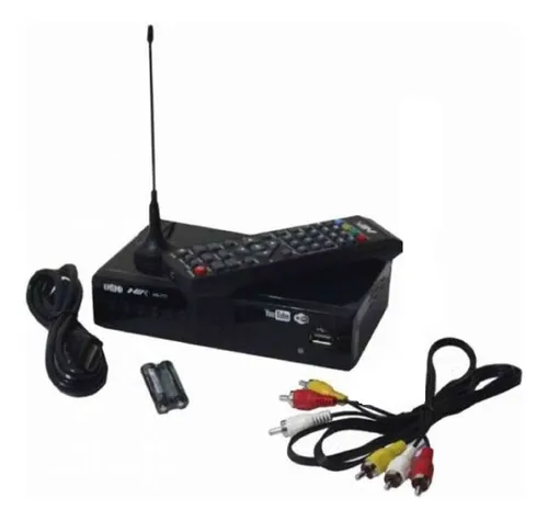 Decodificador Tdt Full Hd Con Antena Y Accsesorios